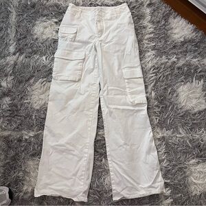 Aritzia White Straight Leg Pants